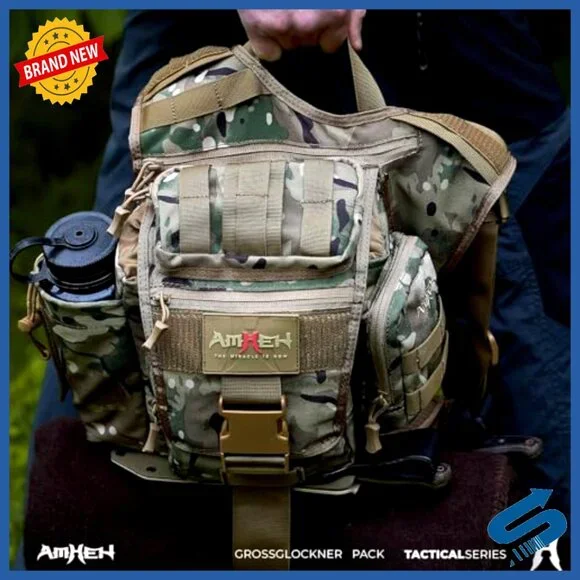 Tactical Messenger Bag Molle Crossbody Sling Backpack Waterproof Multiple
